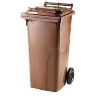Plastová popelnice 120 l- hnědá